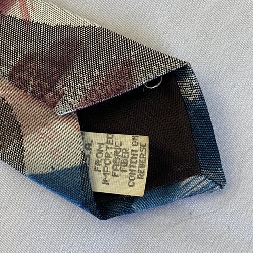2 Oscar De La Renta Studio Mens Neck Tie Lot Abstract Designer USA Made VTG 57" - Picture 7 of 18