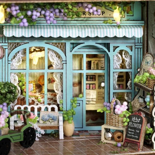DIY Miniatur Bücherecke Puppenhaus Kit Holz Handarbeit Puppenhaus Zubehör Geschenke - Bild 52 von 56