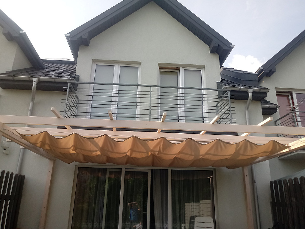 VELA OMBRATURA ESTESA DA GIARDINO IMPERMEABILE ESTERNO CON KIT DI MONTAGGIO