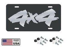 4 X 4 LICENSE PLATE TAG VANITY FRONT ALUMINUM OFF ROAD 6 INCHES BY 12 INCHES