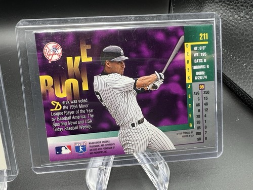 1996 Gold Leaf Rookie Derek Jeter & 1999 Fleer Tradition CL Warning Track Lot! - Bild 7 von 8