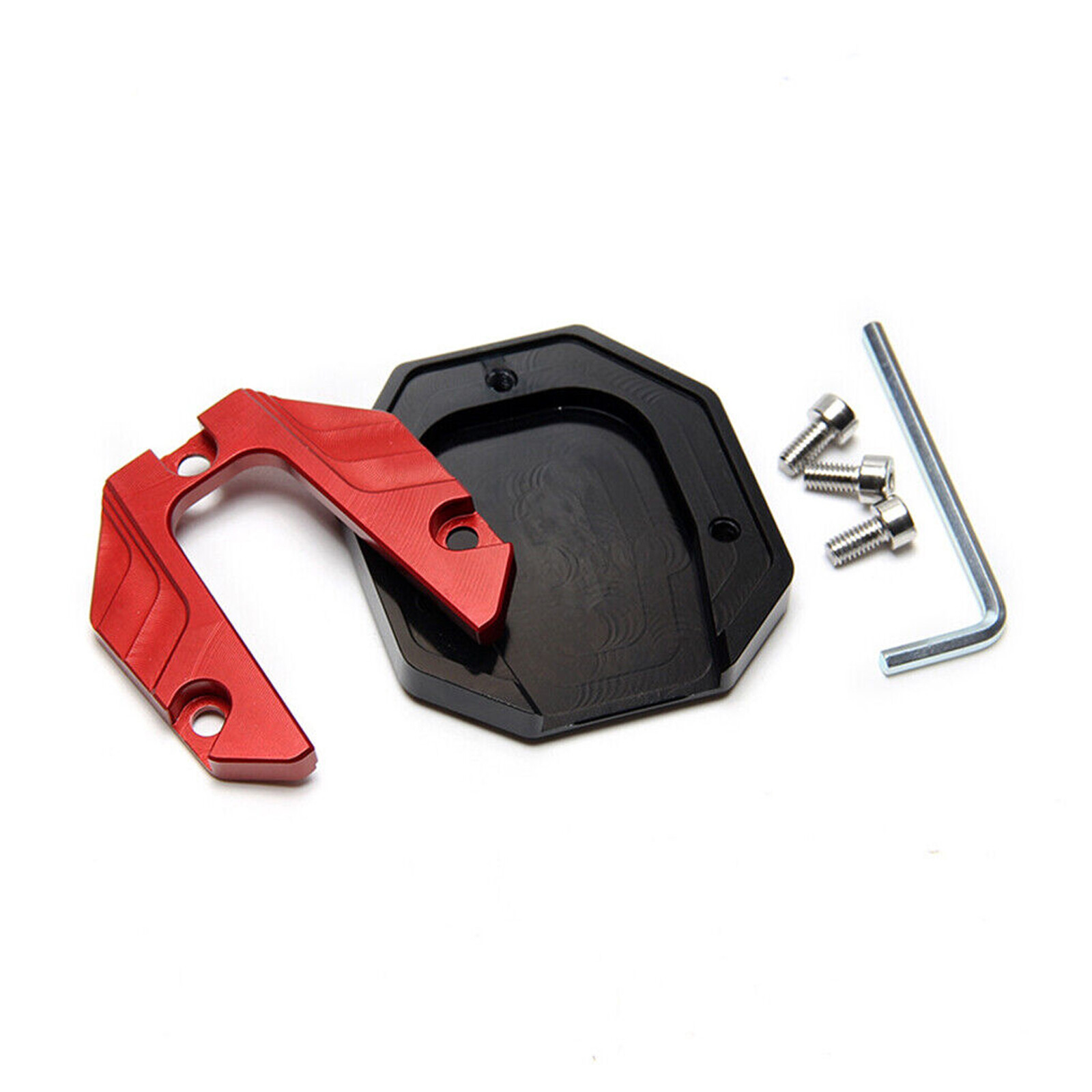 Motorcycle Kickstand Pad Extender Foot Side Stand Extension Pad Support Plate UK eBay