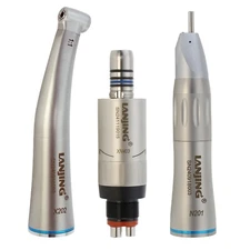 Dental Contra Angle Straight Handpiece Mini Air Motor Low Speed 4Hole NSK Ti-Max