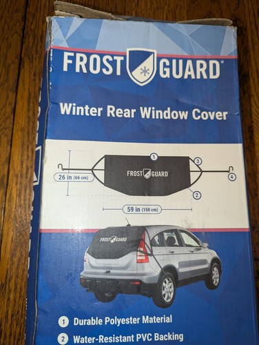 Frost Guard Winter Rear Window Cover 59" X 26" Snow Ice Guard SUV Hatchback - Picture 5 of 7