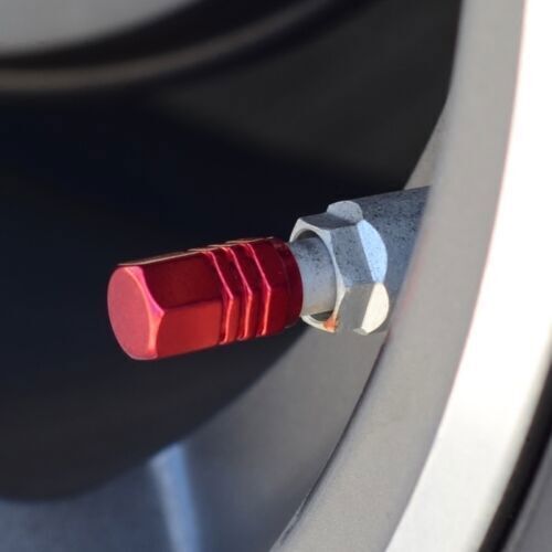 4 PCS RED Aluminium Auto Accessories Car Tire Caps Valves Decorate Cover 023 - Picture 4 of 6