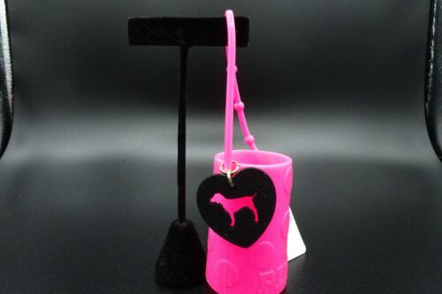 Victoria's Secret / Pink" H.S. Holder / Hot Pink con ciondolo cuore e cane / Nuovo con etichette - Foto 5 di 8