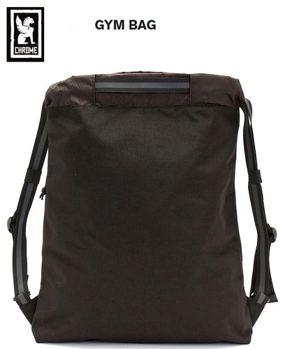 CHROME GYMBAG Messenger Bag Nylon 21.5L W43×H50×D9cm Black New - Picture 2 of 2