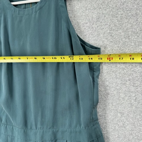 Lou & Gray Romper Wmns XS Teal High Neck Shorts Modal Minimalist Faux Suede - Picture 5 of 15