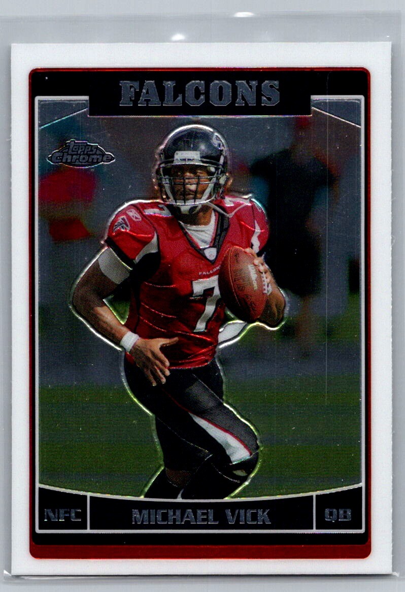 Mike Vick Sticker 2006 Topps Chrome #28 Michael Vick | eBay