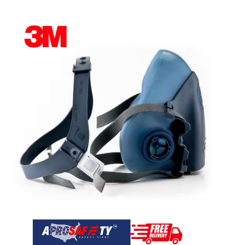 3M Medium 7502 Series Half Face Air Purifying Reusable Respirator Protection USA - Picture 4 of 8