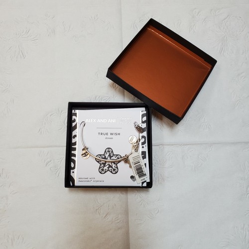 Alex and Ani TRUE WISH Rafaelian Silver Charm Bangle | Brand New with Card & Box - Picture 6 of 6