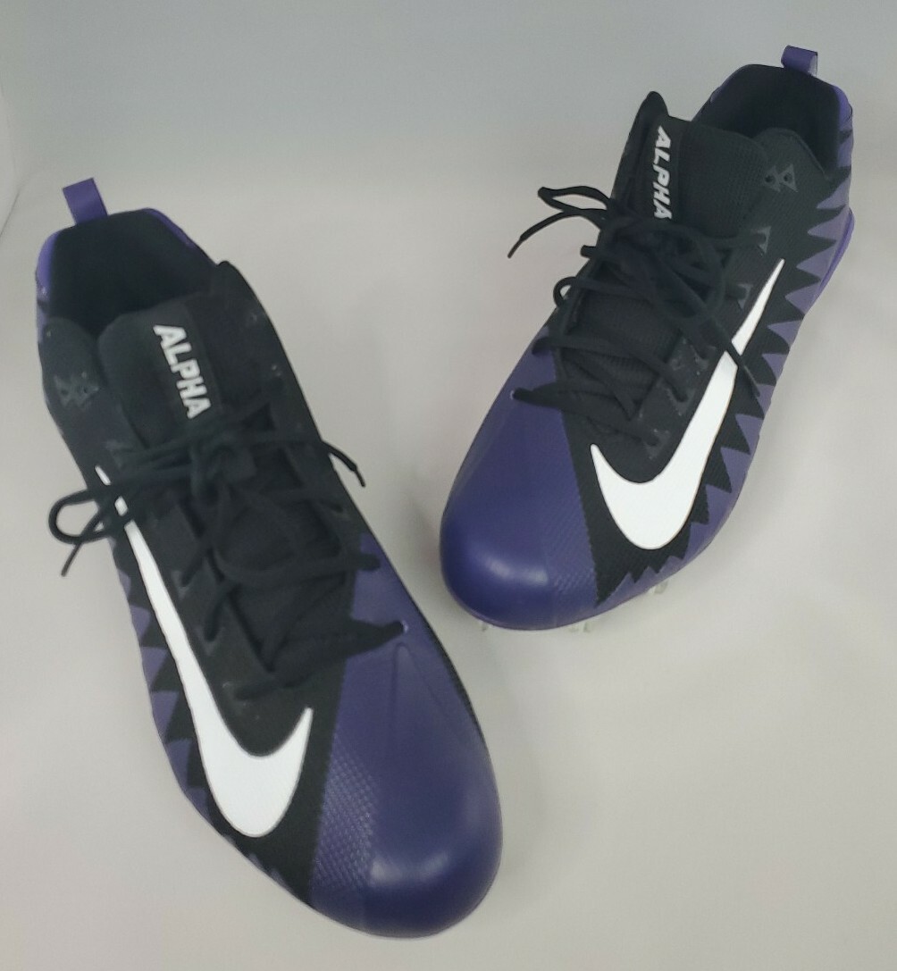 NEW Nike Alpha Menace Pro Low TD WD PF Purple Black Cleats