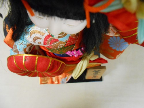 #01 Japanese Vintage Kimono Cloth Doll 39cm / KABUKI 歌舞伎 KASA DOJYOJI - Picture 4 of 10
