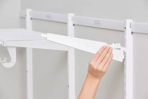 Kit de armario expandible de acero Rubbermaid de 2-4 pies solución de almacenamiento de organización blanco - Imagen 6 de 6
