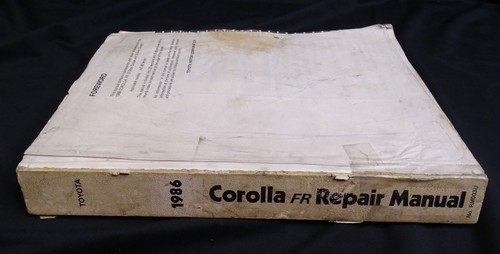 1986 Toyota Corolla FR Repair Manual OEM Factory Service Book Workshop FSM Shop - Bild 1 von 19