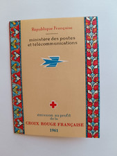 FRANCE CARNET 8 TIMBRES CROIX ROUGE 1961 NEUF** MNH YT C2010 (1323-1324 x 4)