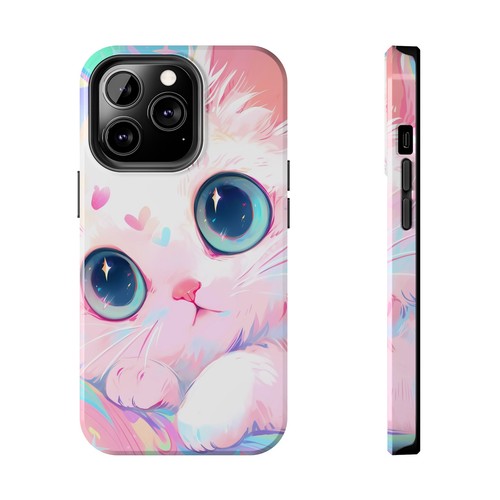 Pastel Cat Tough Phone Cases Shock Proof Cover for iPhone 15 14 Samsung Galaxy - Picture 41 of 115