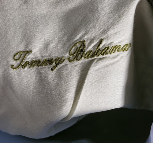 Tommy Bahama Shirt Mens XL Green Striped Plaid Diamond Silk Blend Button Up - Bild 7 von 8