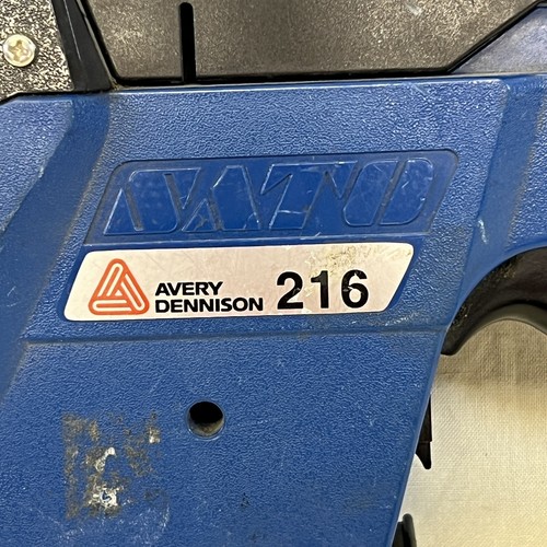 SATO AVERY DENNISON 216 Preisaufkleber Pistole Ladenarbeiter blau 2 Zeilen - Bild 2 von 8