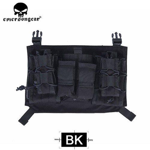 Emerson Front Flap Placard Panel w/ Mag Pouch For 4019 / 4020 Plate Carrier Vest - Picture 13 of 21
