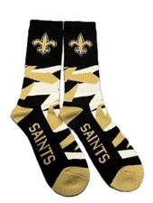 NFL New Orleans Saints MVP Team logo Crew socks Size Large