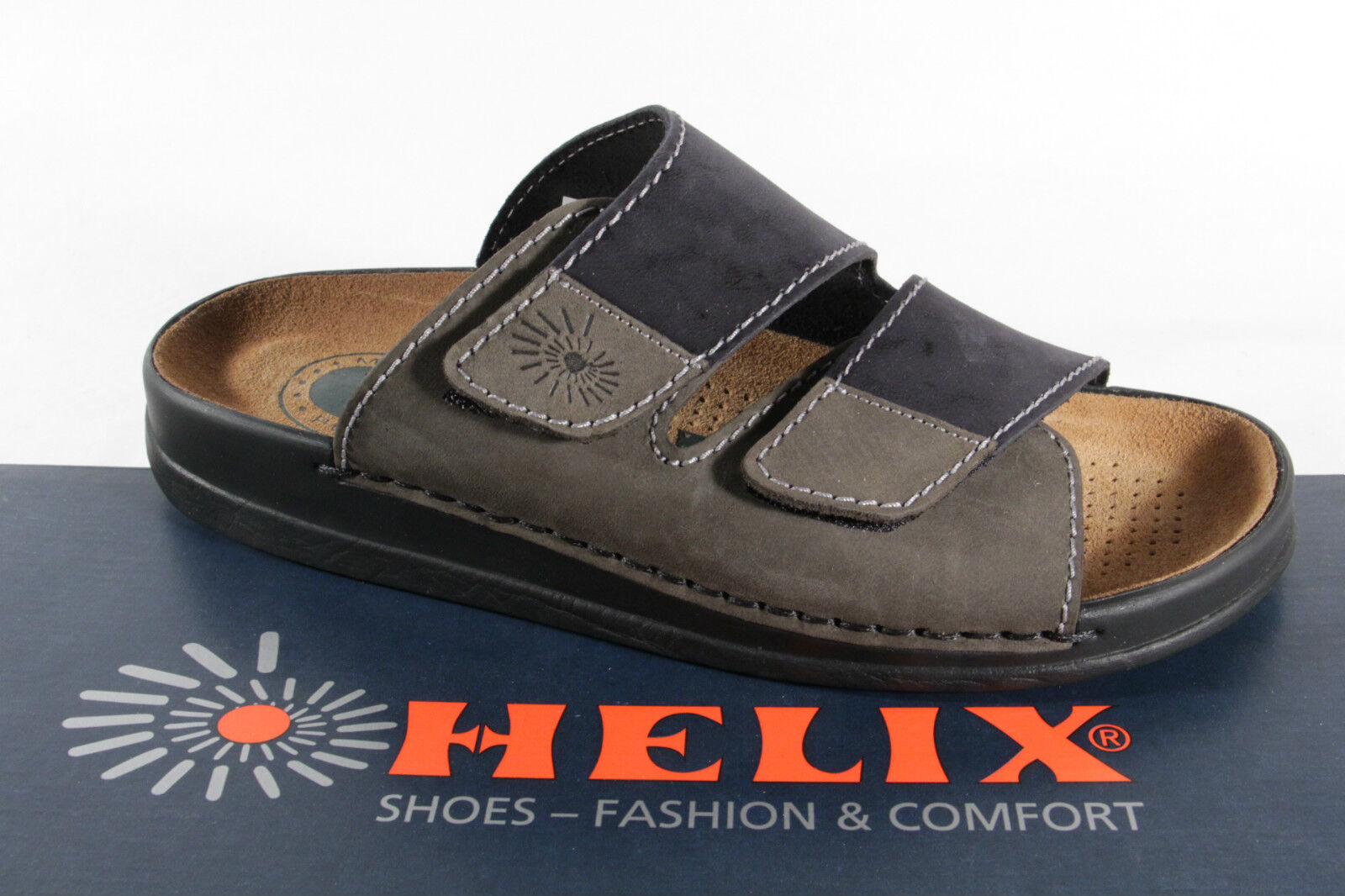 flicker Forge Produktiv Helix Men&#039;s Mules Clogs Mules Shoes Black Grey 54131 Leather New | eBay