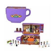 Polly Pocket Friends Compact Playset with 6 Character Dolls & 9 Accessories, ...
