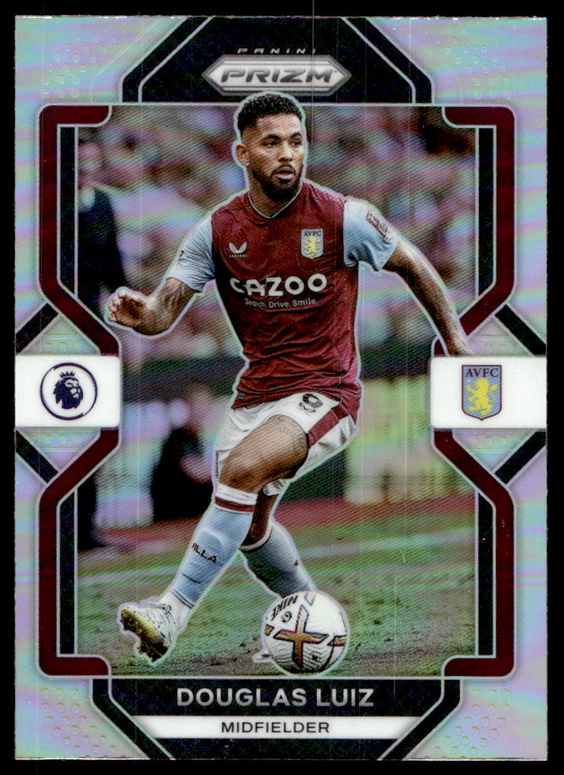 Douglas Luiz 2022-23 Panini Prizm Premier League #280 Prizms Silver Aston Villa