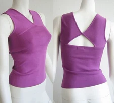 URCHIN mark Eisen orchid silk knit top XS NWoT