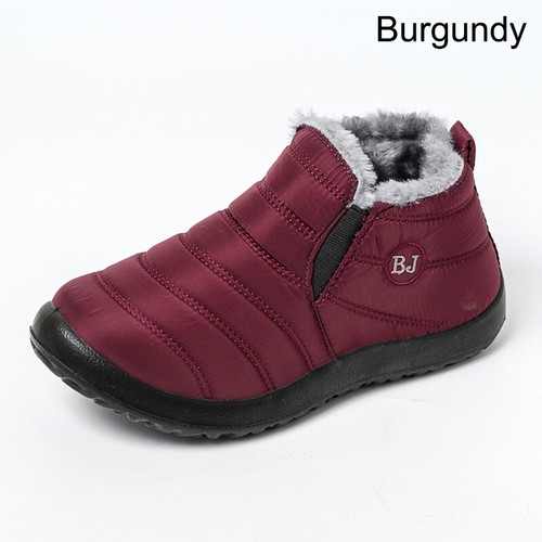 Para mujeres Impermeables Invierno Botas para Nieve Forradas de Piel Sin Cordones Prendas exteriores Cálidas Zapatos al Tobillo - Imagen 32 de 54