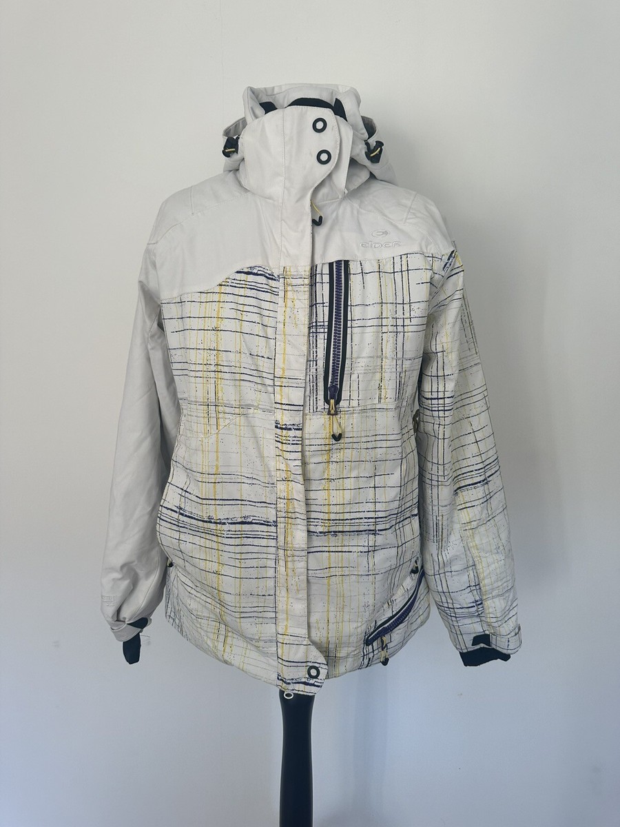 Eider White Yellow Stripe Ski Snowboard Thermal Jacket Size Uk 14 VGC eBay