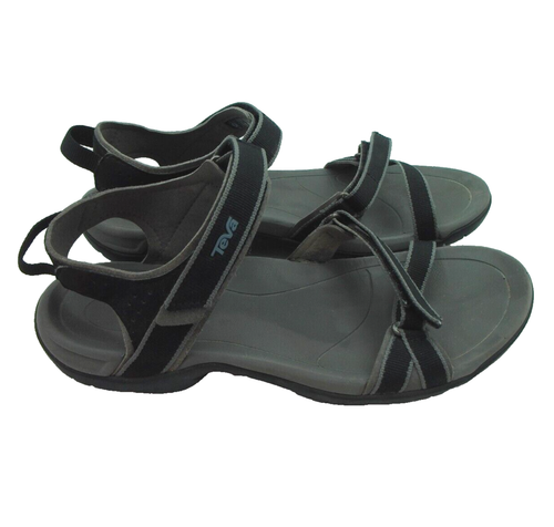 Teva Verra Sandals Womens Size 7.5 Black Strappy Outdoor Hiking Shoes