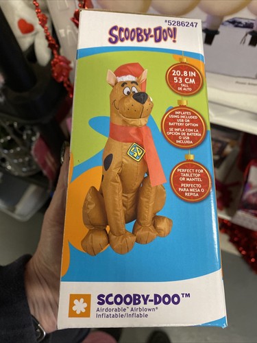 Gemmy Scooby-Doo Mystery Fun Weihnachten Nikolausmütze luftgeblasen aufblasbar neu im Karton - Bild 4 von 8