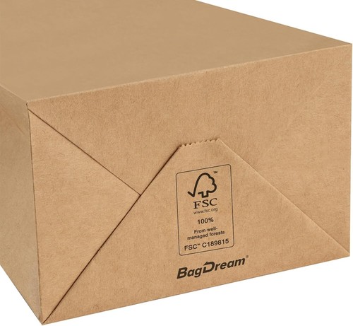 Customized Small Gift Bags - 100 Pack Brown Kraft Bags, Perfect for Parties - Picture 8 of 8