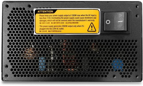 FSP Cannon PRO 2000W PC POWER SUPPLY (FSP2000-52AGPBI) - Afbeelding 2 van 12