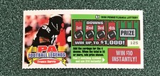 Franco Harris Pittsburgh Steeler  NFL Football  SV 1998 Instant  Lottery Ticket