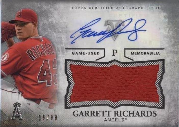 2015 Topps Triple Threads - Garrett Richards #UAJR-GR - 1 of 1