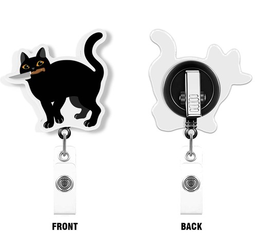 Animal Retractable ID Name Card Key Tag Badge Reel Holder Alligator Swivel Clip - Picture 97 of 135