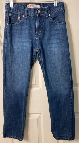 LOT of 2 Boys Levi's Blue Stretch Denim Jeans-514 Straight & 511 Slim (Size 12) - Picture 3 of 8