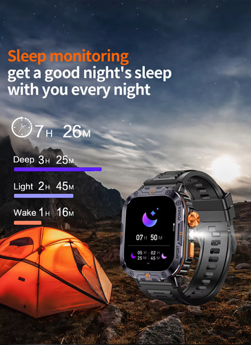 Smart watch, flashlight, Health Monitoring, fitness tracker, 2.0in touch screen. - Picture 17 of 19