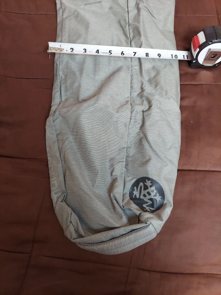 NWOT Manduka Go Light Yoga Mat Carrier Bag with Pocket, Adjustable Strap Gray - Image 2 of 4
