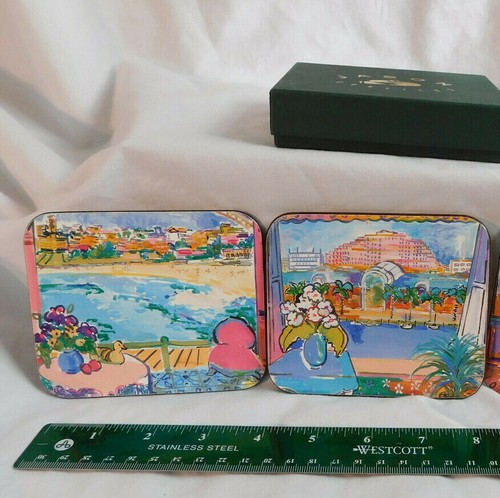 6 Eva Hannah Drink Coasters Set Jason Sydney Impressions Australia Souvenir - Picture 4 of 10