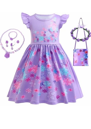 Tollder Short Dress Magic Costume - Kids Girls Role Cosplay Outfit Sz 3-4 Years - Picture 2 of 15