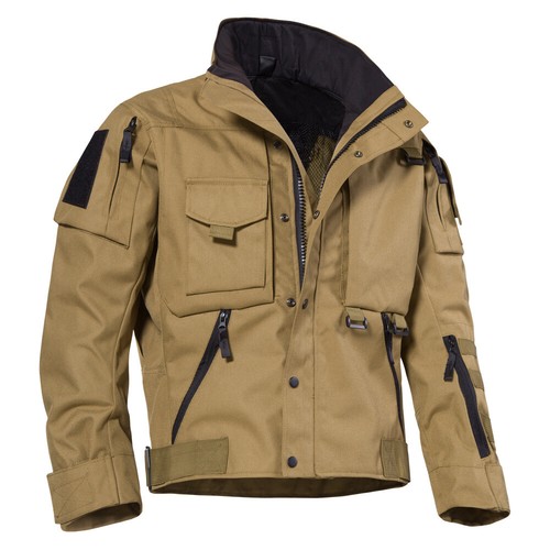 Mens Jacket Waterproof Windproof Multi Pocket Military Coat Workwear Overcoats - Picture 16 of 17