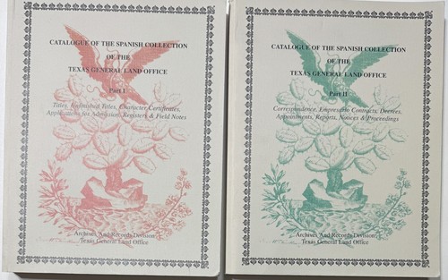 Catalogue of Spanish Collection, Texas General Land Office 2003 Archives, 2 vols - Bild 1 von 3