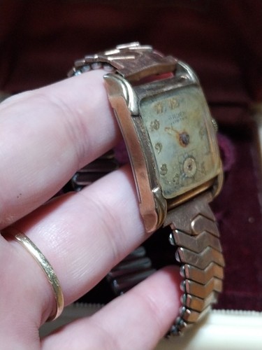 Vintage Semca Bakelit Präsentationsbox mit Gruen Uhr - Bild 5 von 12