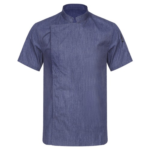 Men Chef Coat Solid Color Kitchen Cook Uniform Jacket Canteen Bakery Chef Shirts - Picture 24 of 74