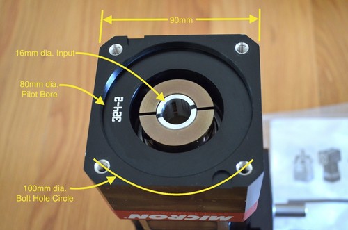 NEW Thomson Micron NemaTRUE NTR34-150 Nema34 Planetary Gearhead 150:1 -CNC Servo - Picture 6 of 12