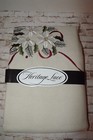 Heritage Lace Homespun Christmas Holiday Embroidered Tablecloth Vintage 60"x 84"