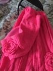 Girls Pink Jumping Beans Headband And Scarf Set Pink Flower Large Nwt